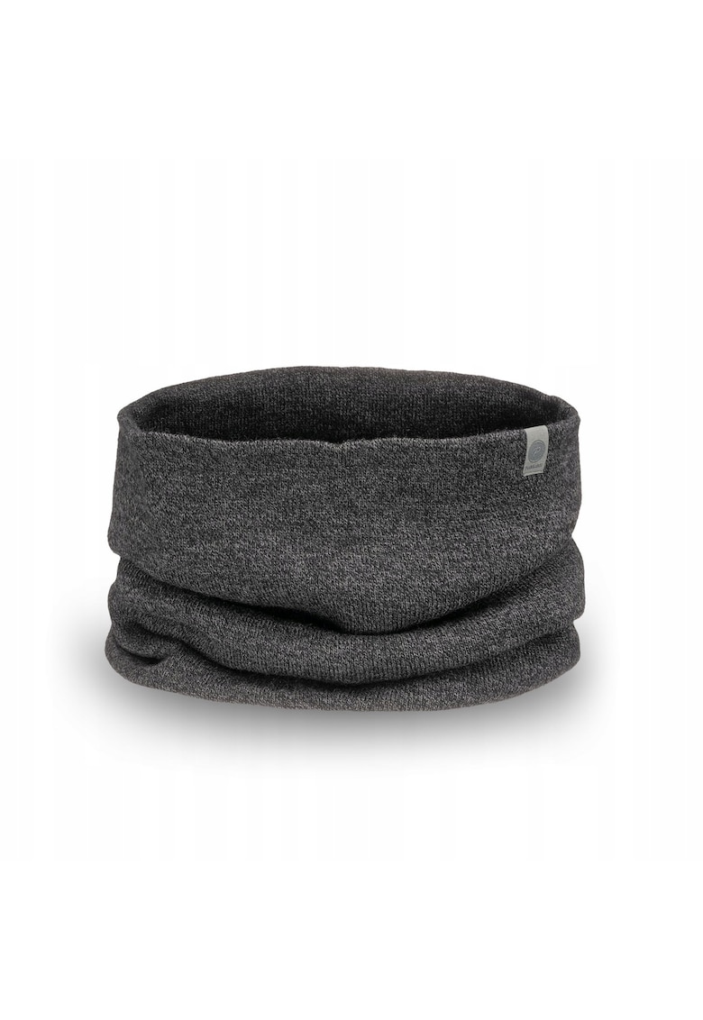 Fular circular - pentru barbati - pentru iarna - 30 x 35 cm - Gri inchis Moulin