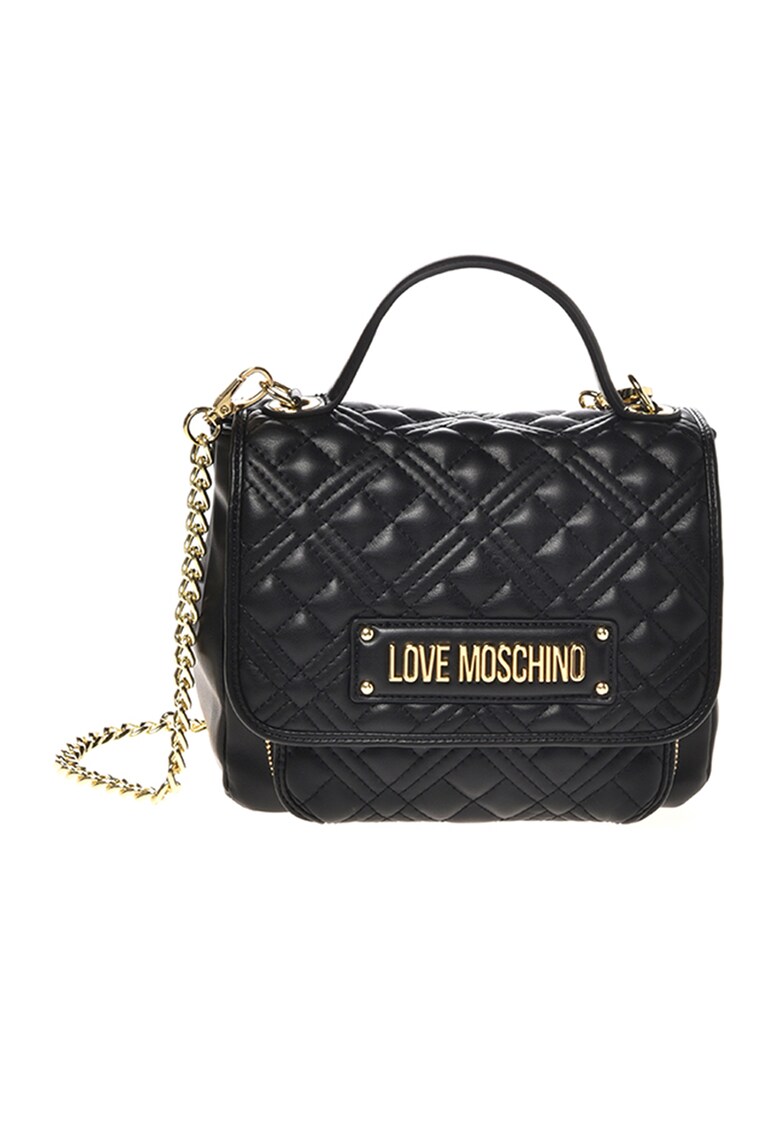Love Moschino Чанта от еко кожа с капаче за Жени Love Moschino Чанта от еко кожа с капаче за Жени