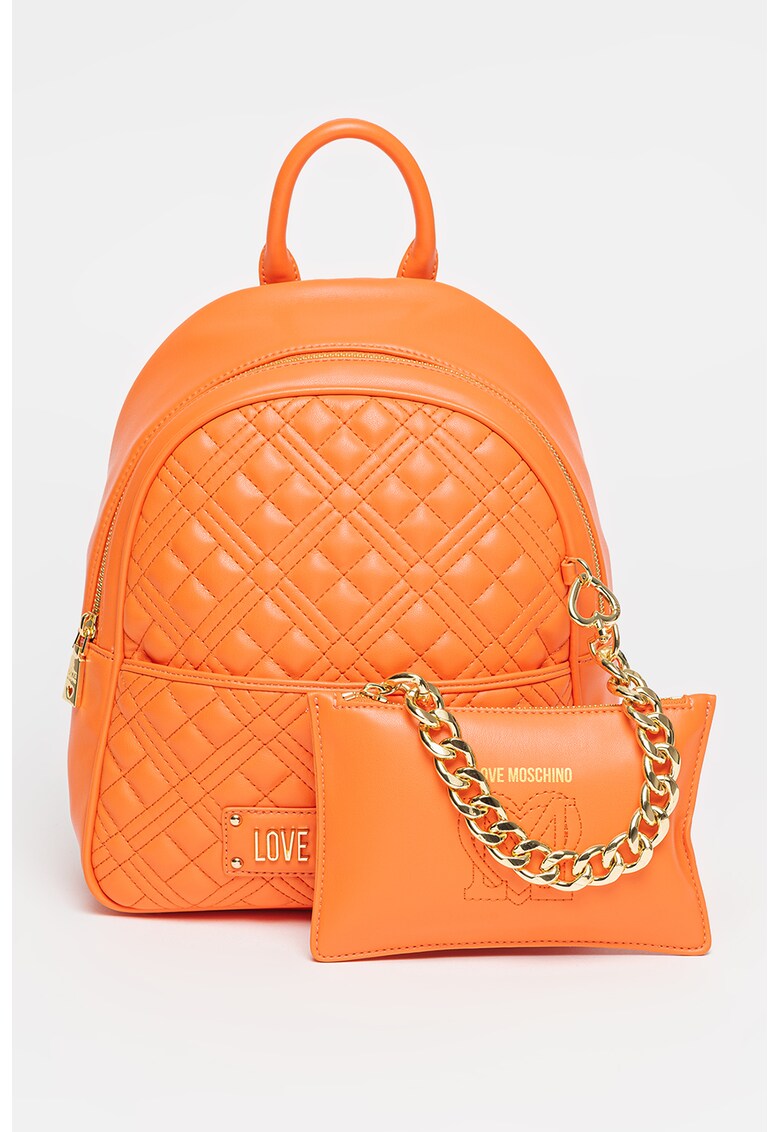 Love Moschino Раница от еко кожа с несесер с цип за Жени Love Moschino Раница от еко кожа с несесер с цип за Жени