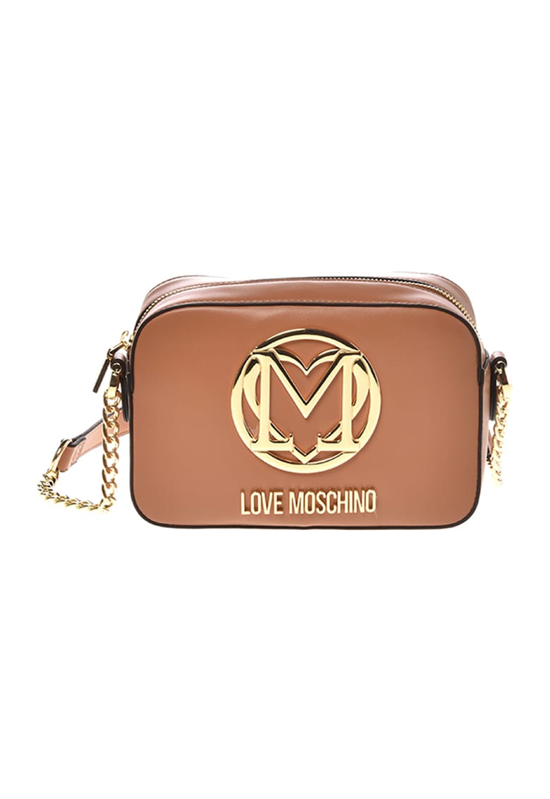 Love Moschino Чанта от еко кожа с метално лого за Жени Love Moschino Чанта от еко кожа с метално лого за Жени