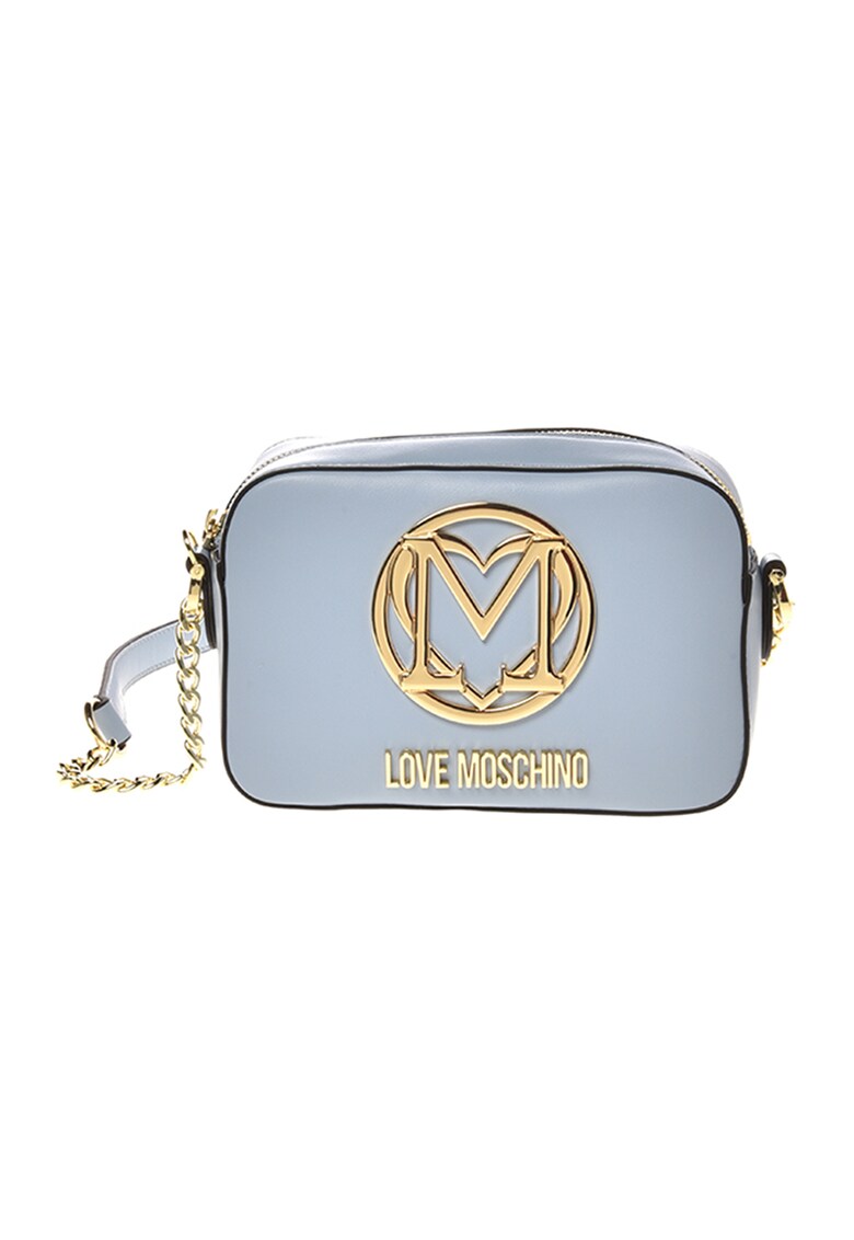 Love Moschino Чанта от еко кожа с метално лого за Жени Love Moschino Чанта от еко кожа с метално лого за Жени