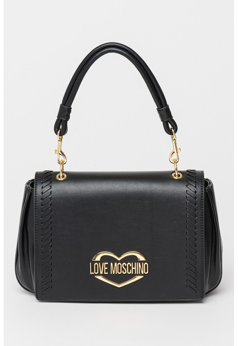 Love Moschino Чанта за рамо от еко кожа с метално лого за Жени Love Moschino Чанта за рамо от еко кожа с метално лого за Жени