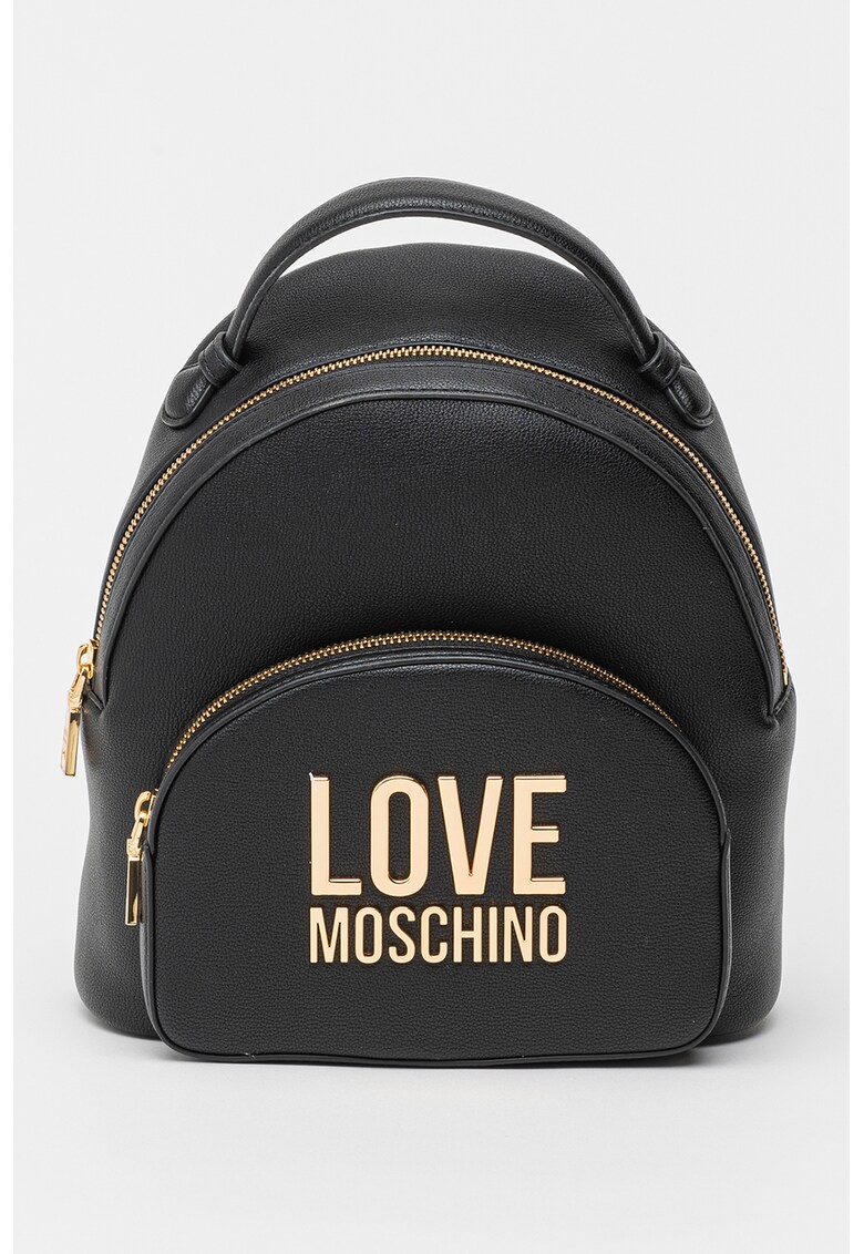 Love Moschino Раница от еко кожа с метално лого за Жени Love Moschino Раница от еко кожа с метално лого за Жени