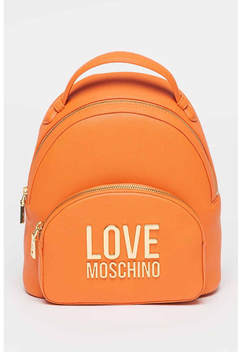 Love Moschino Раница от еко кожа с метално лого за Жени Love Moschino Раница от еко кожа с метално лого за Жени