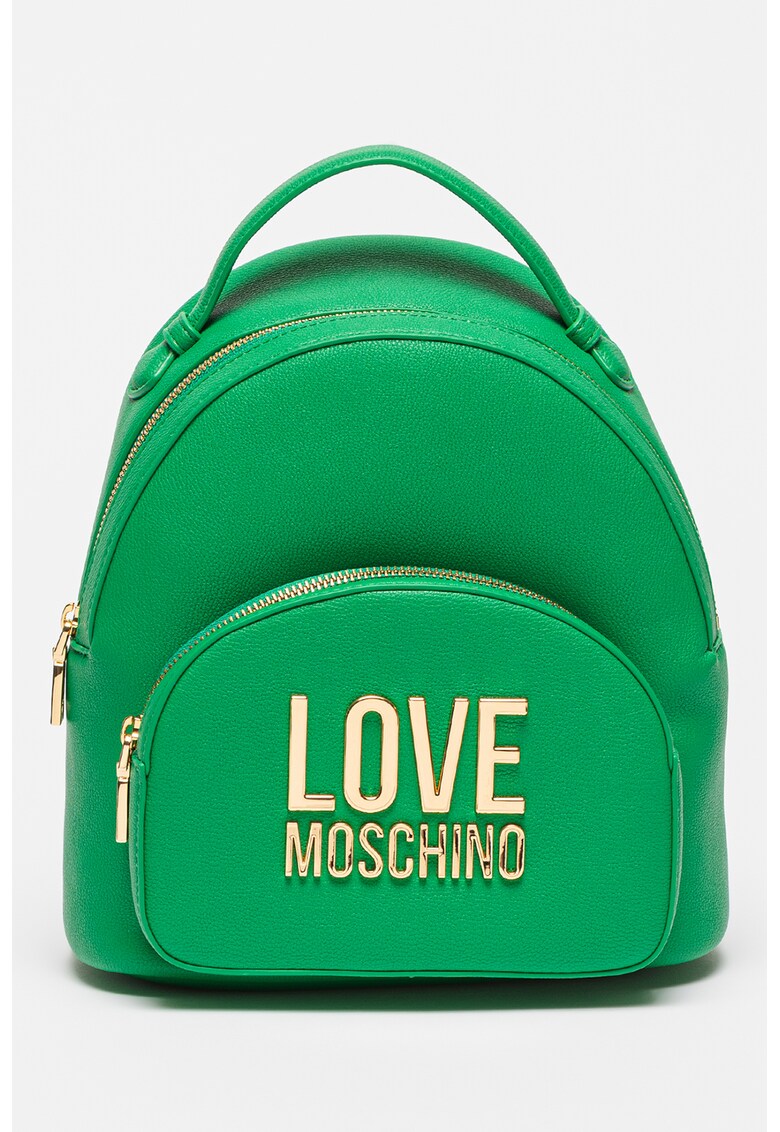 Love Moschino Раница от еко кожа с метално лого за Жени Love Moschino Раница от еко кожа с метално лого за Жени