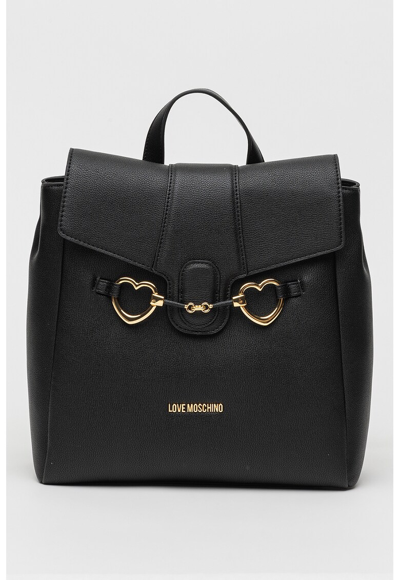 Love Moschino Раница от еко кожа с метално лого за Жени Love Moschino Раница от еко кожа с метално лого за Жени