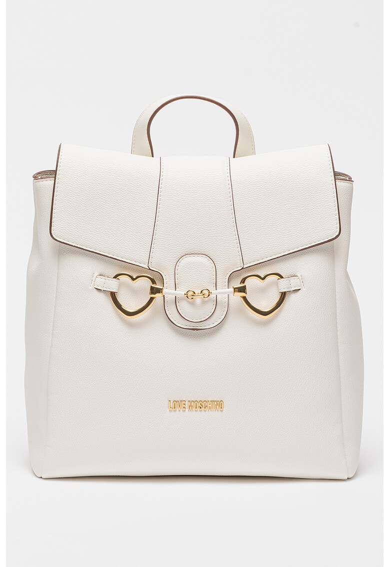 Love Moschino Раница от еко кожа с метално лого за Жени Love Moschino Раница от еко кожа с метално лого за Жени