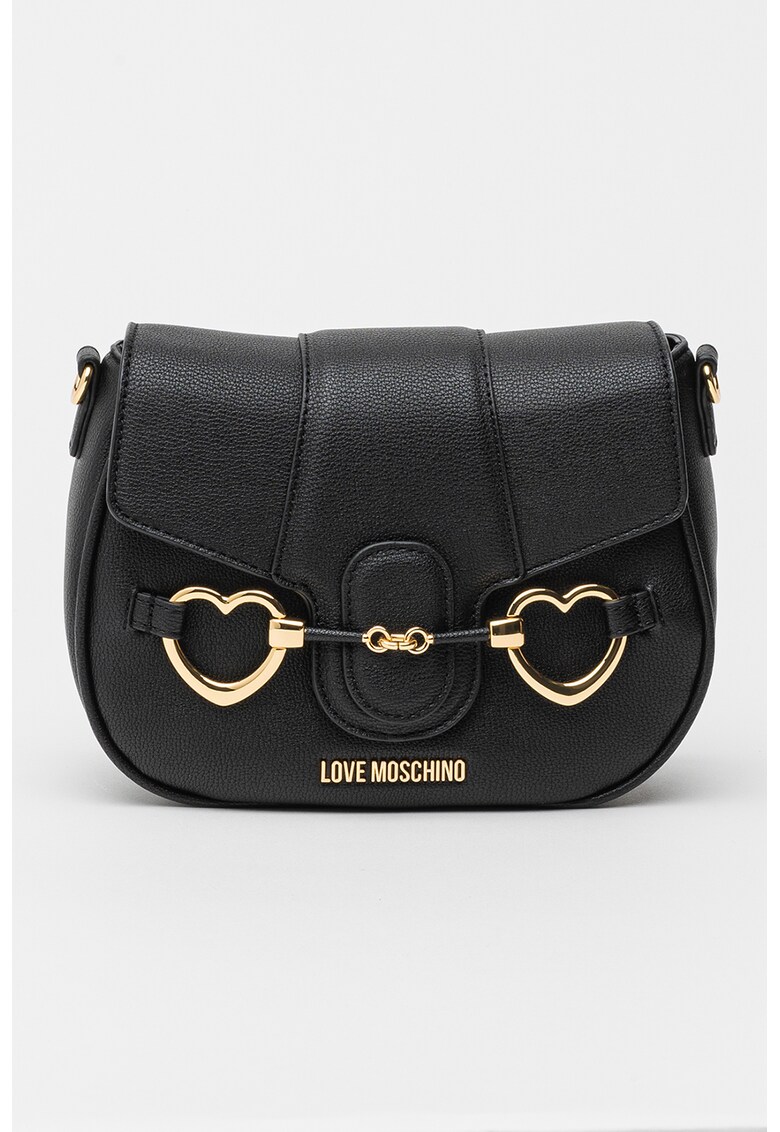Love Moschino Чанта от еко кожа с метално лого за Жени Love Moschino Чанта от еко кожа с метално лого за Жени