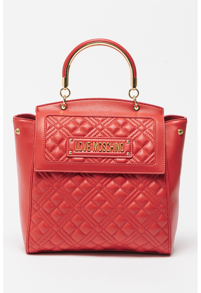 Love Moschino Капитонирана раница от еко кожа за Жени Love Moschino Капитонирана раница от еко кожа за Жени