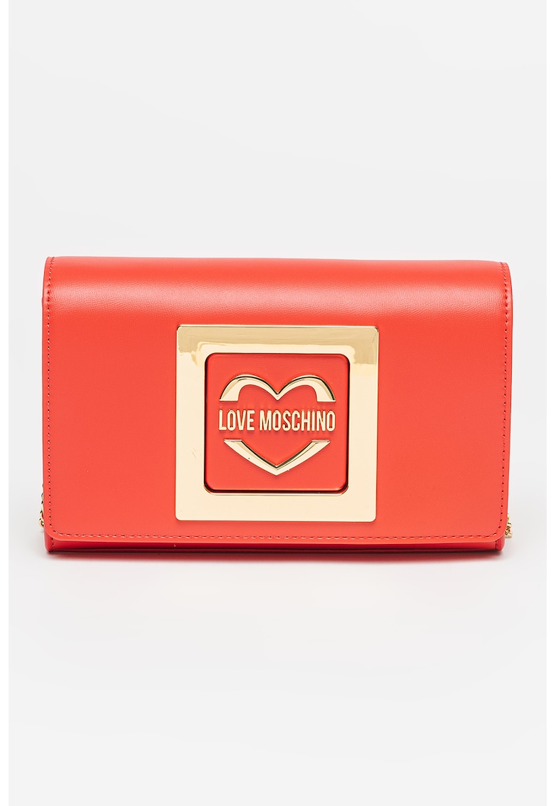 Love Moschino Чанта през рамо от еко кожа с презрамка тип верижка за Жени Love Moschino Чанта през рамо от еко кожа с презрамка тип верижка за Жени