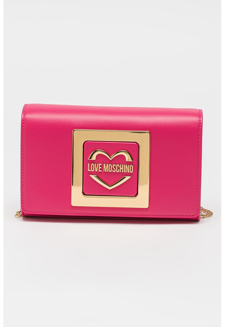 Love Moschino Чанта през рамо от еко кожа с презрамка тип верижка за Жени Love Moschino Чанта през рамо от еко кожа с презрамка тип верижка за Жени