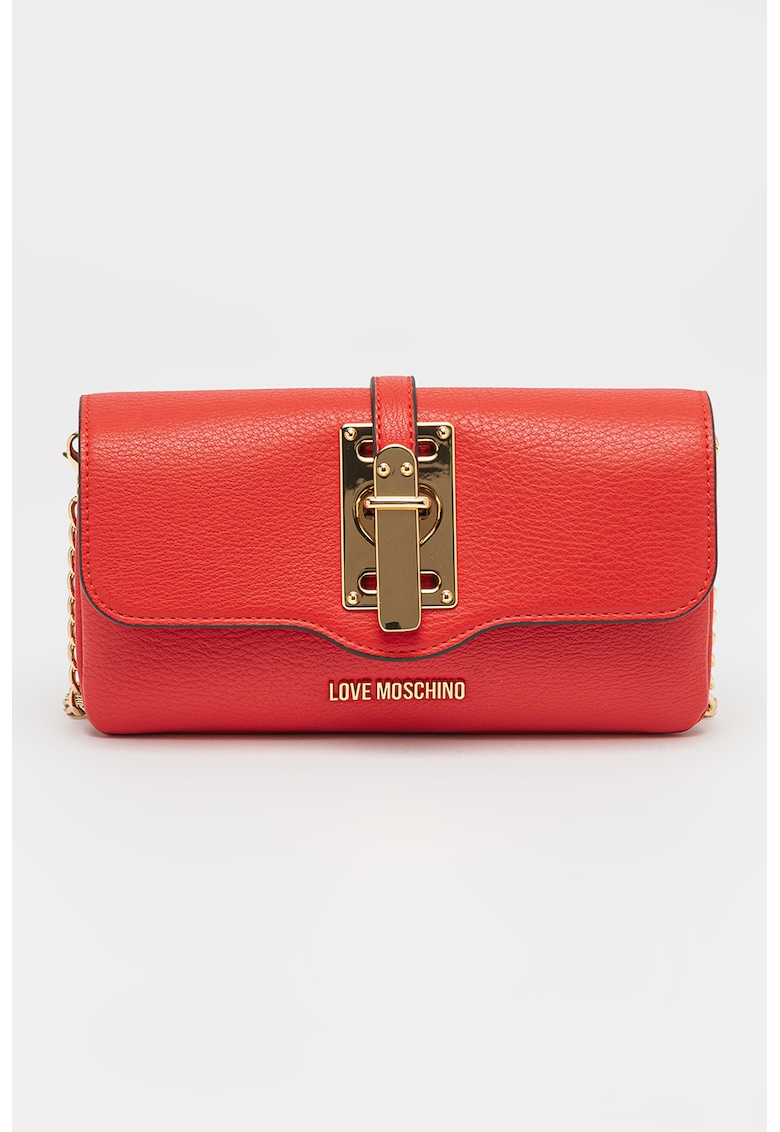 Love Moschino Чанта за рамо от еко кожа с презрамка тип верижка за Жени Love Moschino Чанта за рамо от еко кожа с презрамка тип верижка за Жени