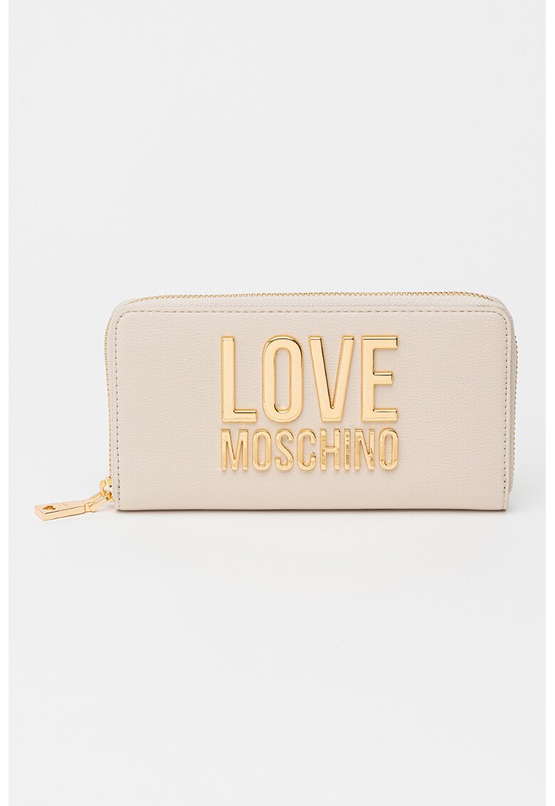 Love Moschino Портмоне от еко кожа с метално лого за Жени Love Moschino Портмоне от еко кожа с метално лого за Жени