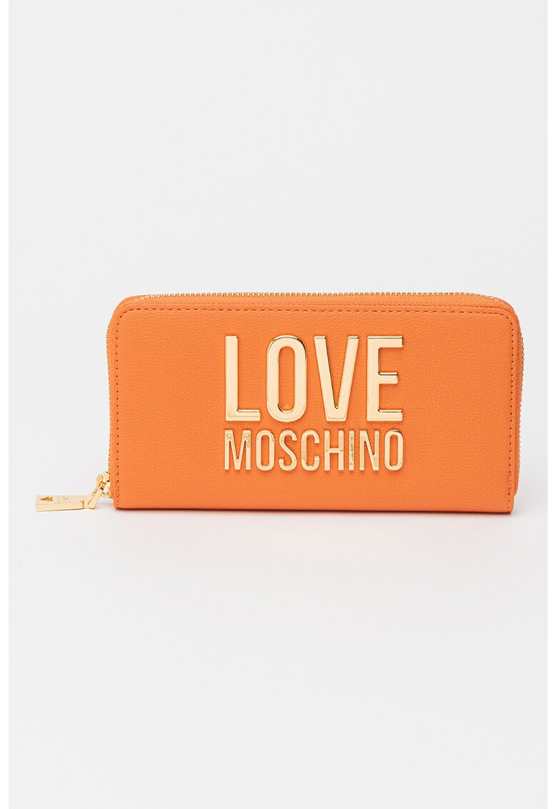 Love Moschino Портмоне от еко кожа с метално лого за Жени Love Moschino Портмоне от еко кожа с метално лого за Жени