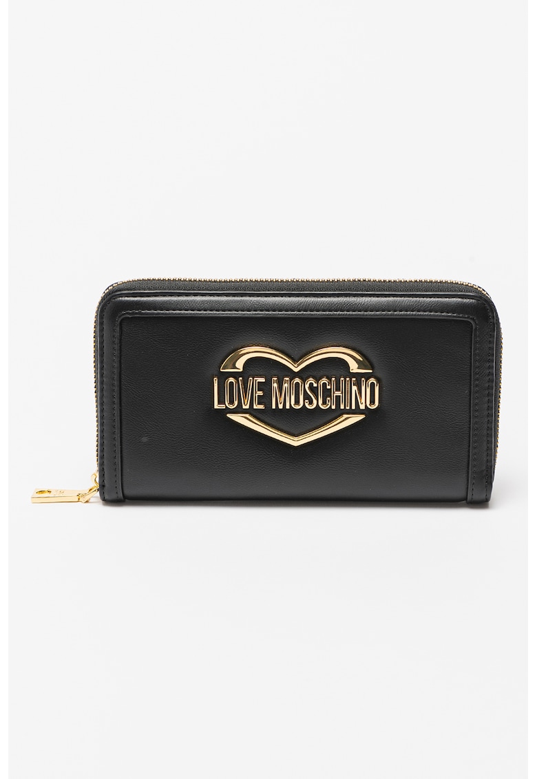 Love Moschino Портмоне от еко кожа с метално лого за Жени Love Moschino Портмоне от еко кожа с метално лого за Жени