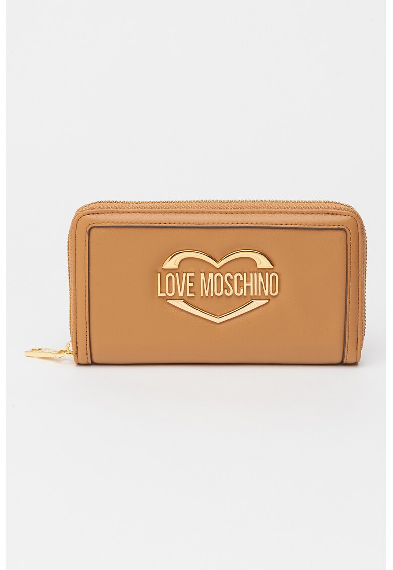Love Moschino Портмоне от еко кожа с метално лого за Жени Love Moschino Портмоне от еко кожа с метално лого за Жени