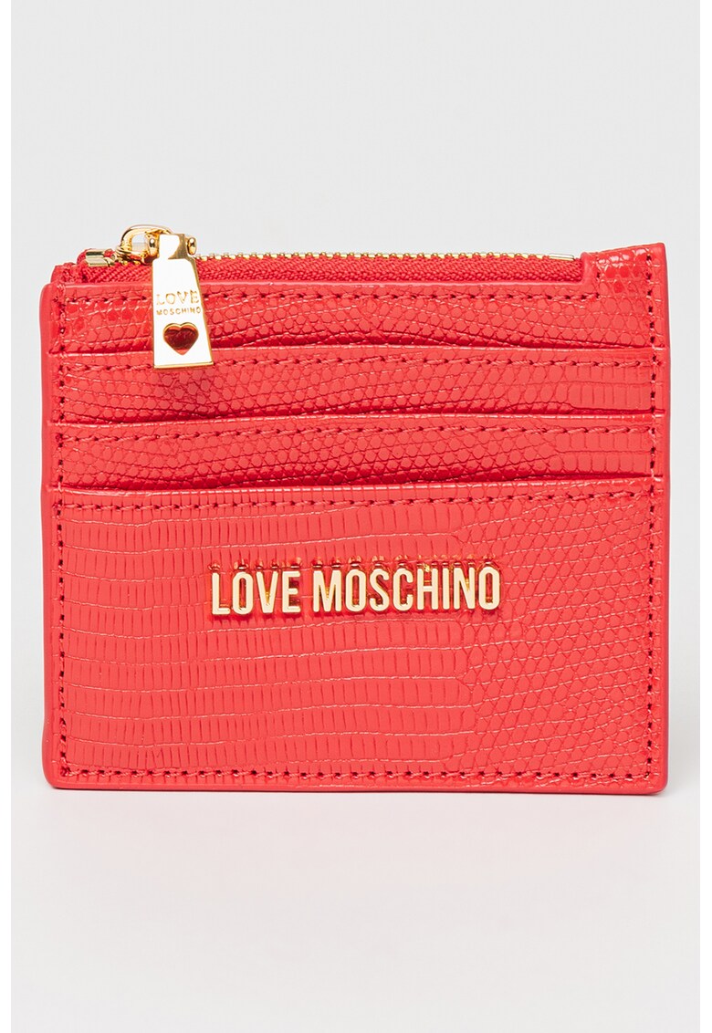 Love Moschino Калъф за карти от еко кожа с шагрен за Жени Love Moschino Калъф за карти от еко кожа с шагрен за Жени