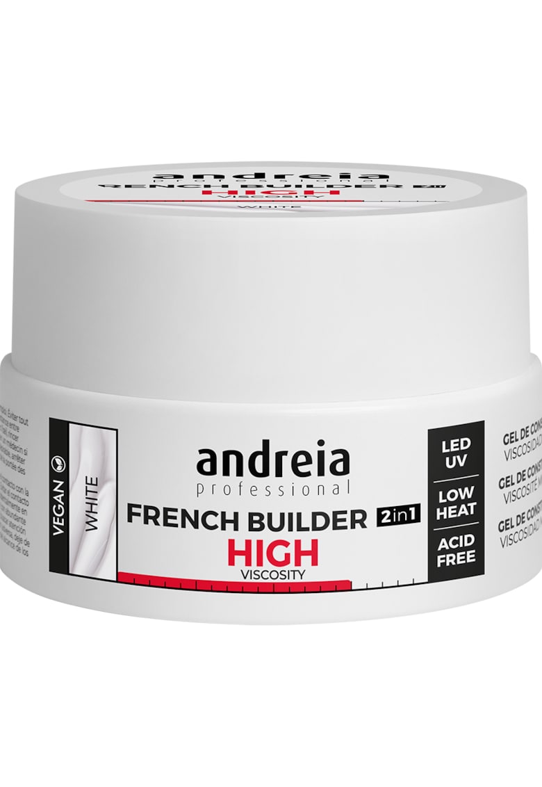 Гел за изграждане на нокти French High Viscosity - White - 22 гр