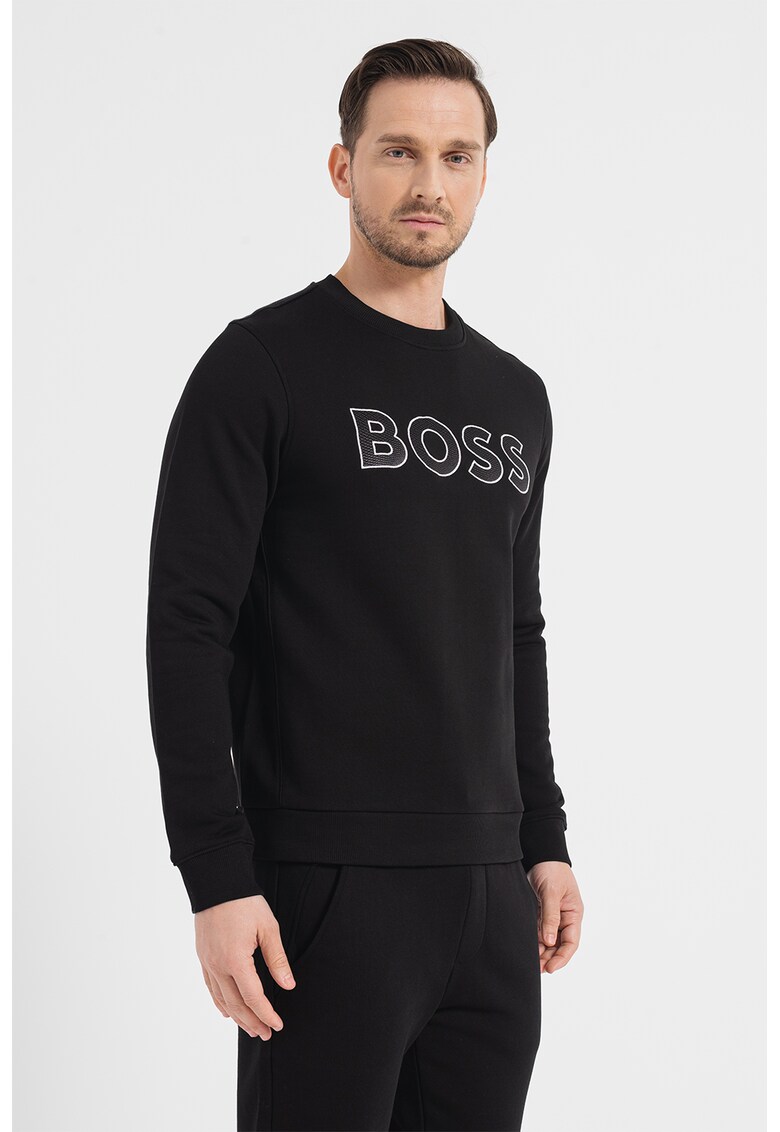 BOSS Памучен суитшърт Salbo с лого за Мъже BOSS Памучен суитшърт Salbo с лого за Мъже