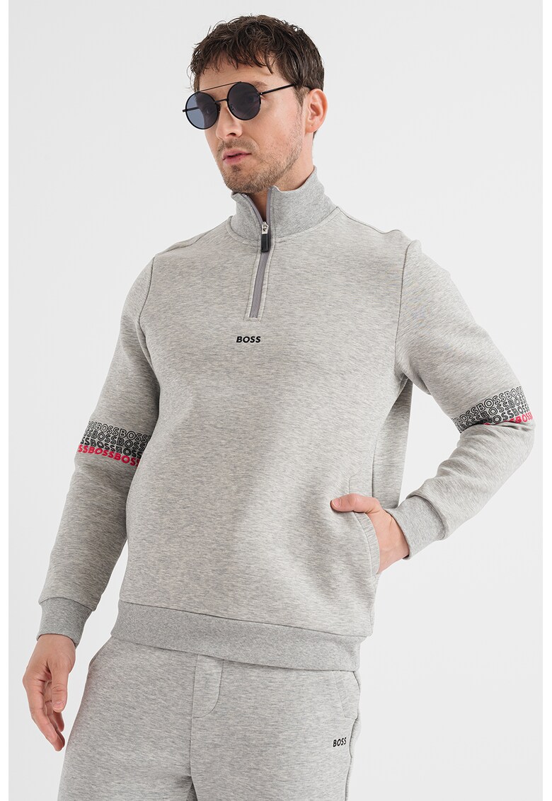 BOSS Суитшърт Sweat1 с къс цип за Мъже BOSS Суитшърт Sweat1 с къс цип за Мъже