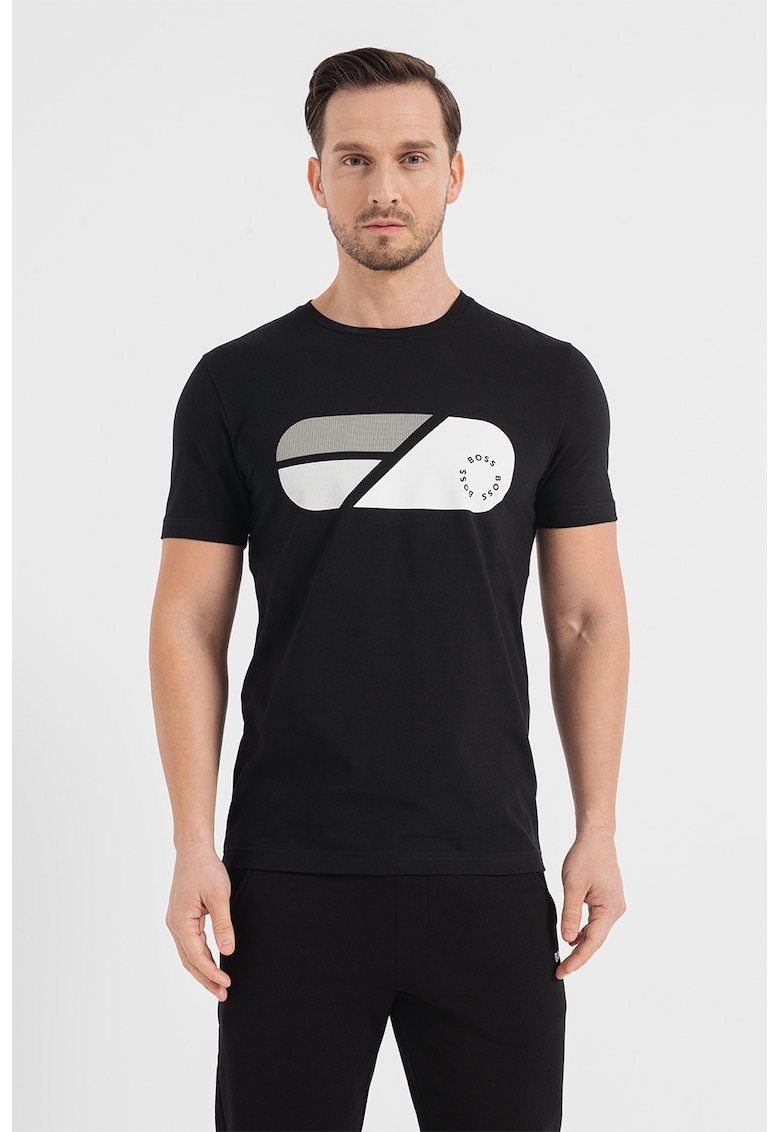 Tricou cu imprimeu grafic - Alb/Negru