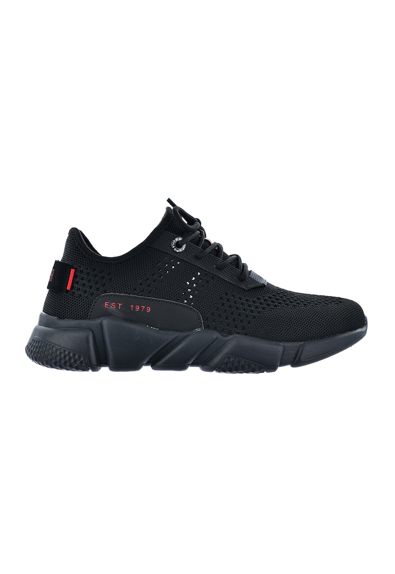 Pantofi sport slip-on cu decupaje - Negru