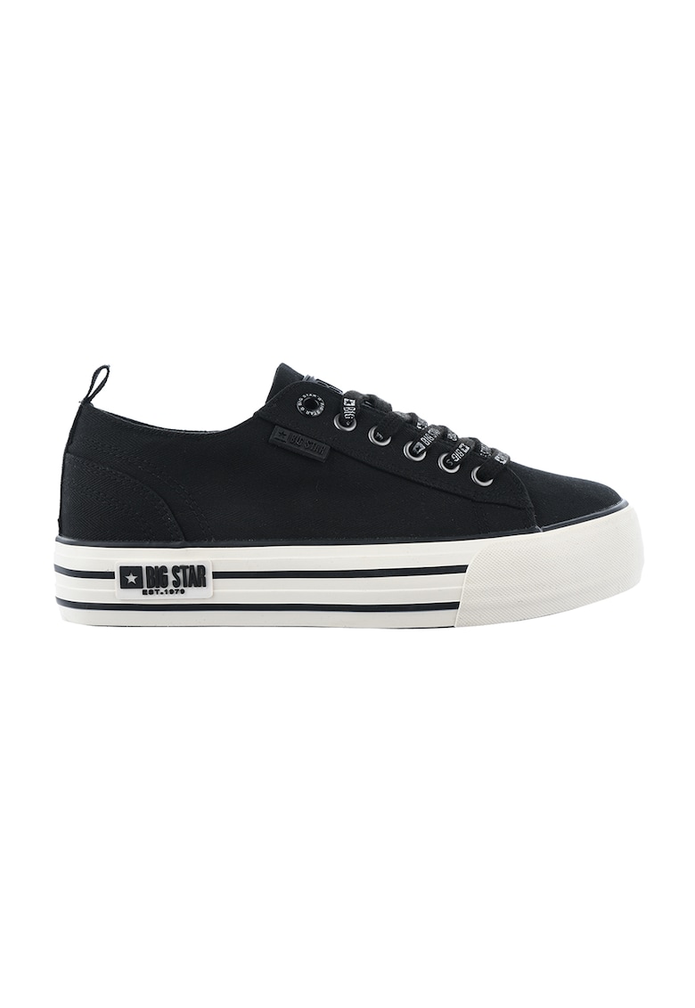 Big Star Tenisi flatform de panza - Negru