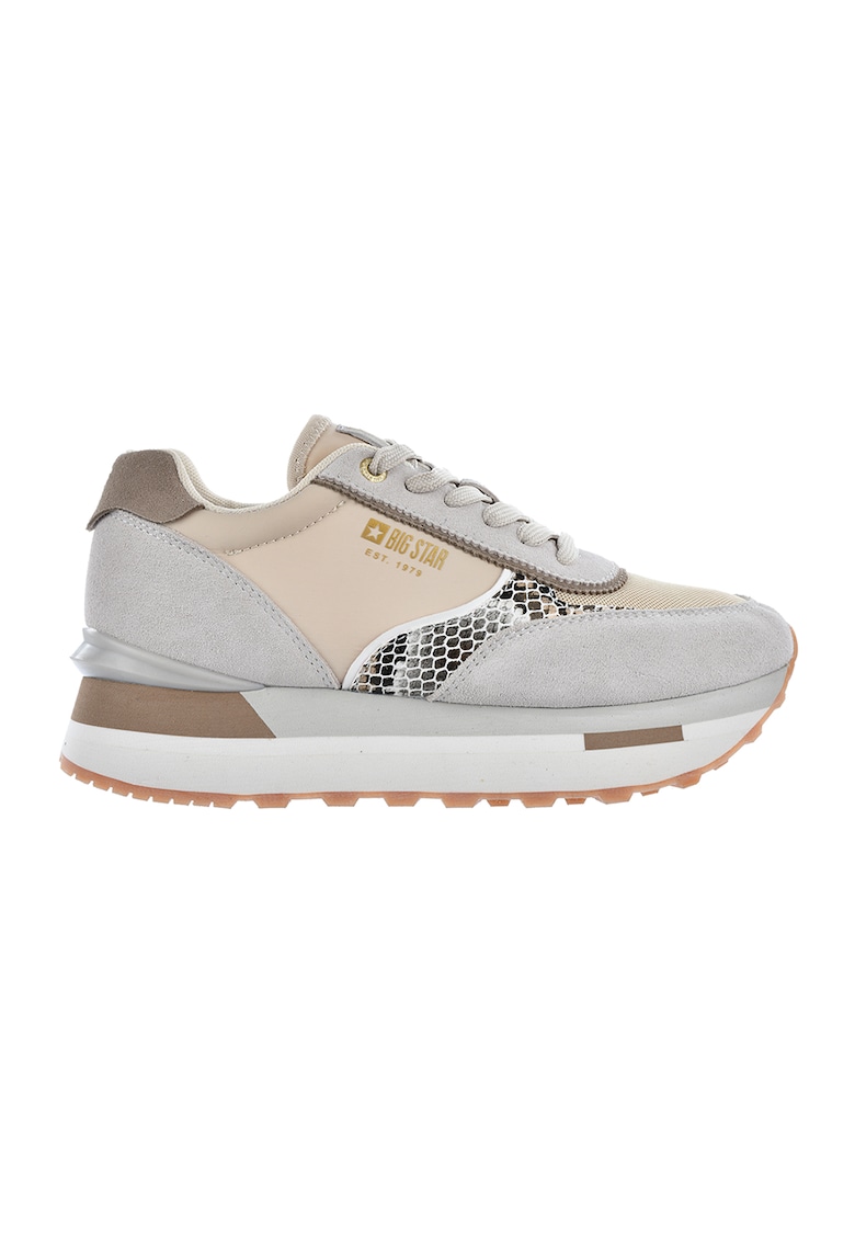 Pantofi sport flatform colorblock