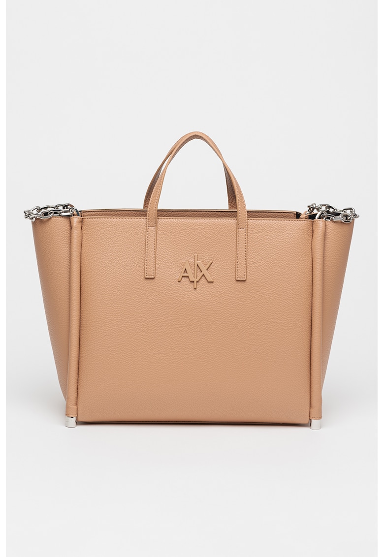 ARMANI EXCHANGE Шопинг чанта от еко кожа с лого за Жени ARMANI EXCHANGE Шопинг чанта от еко кожа с лого за Жени