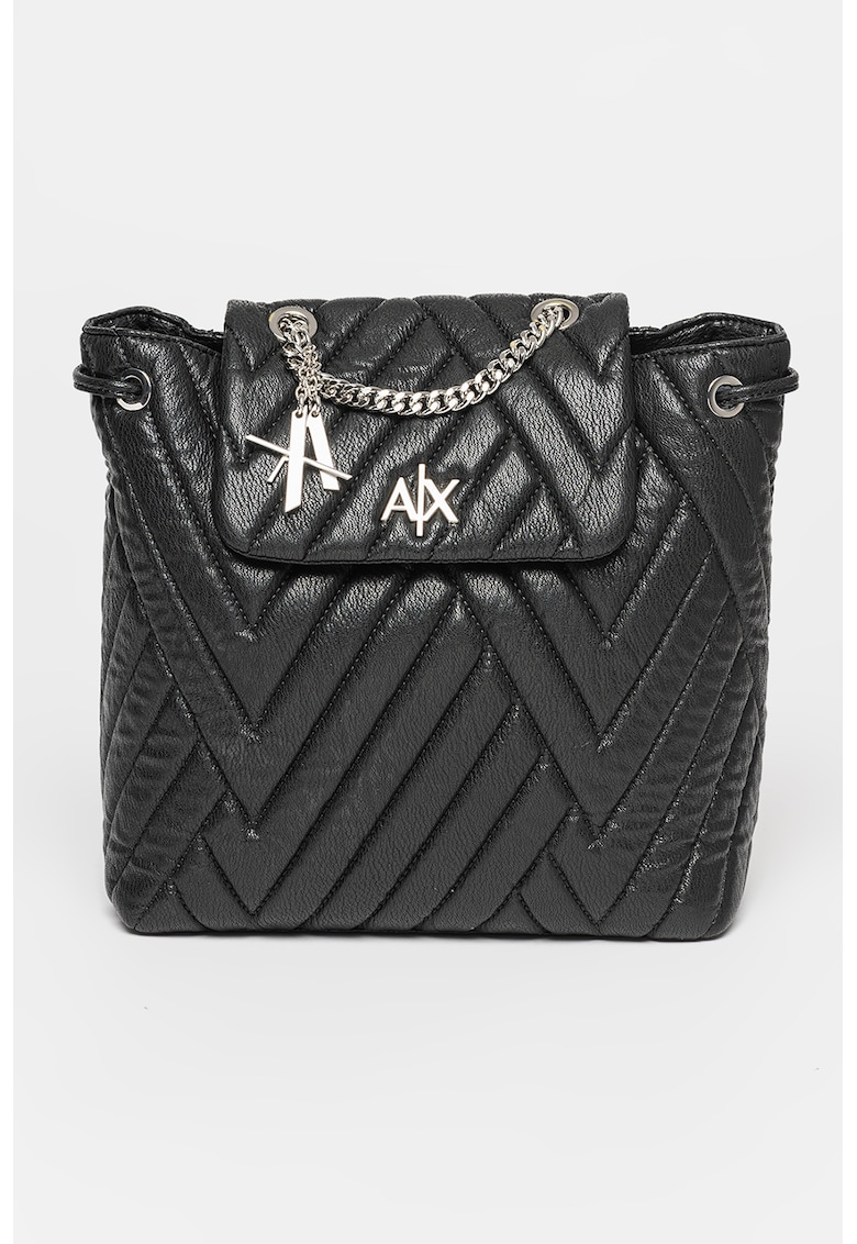 ARMANI EXCHANGE Раница от еко кожа с капаче за Жени ARMANI EXCHANGE Раница от еко кожа с капаче за Жени