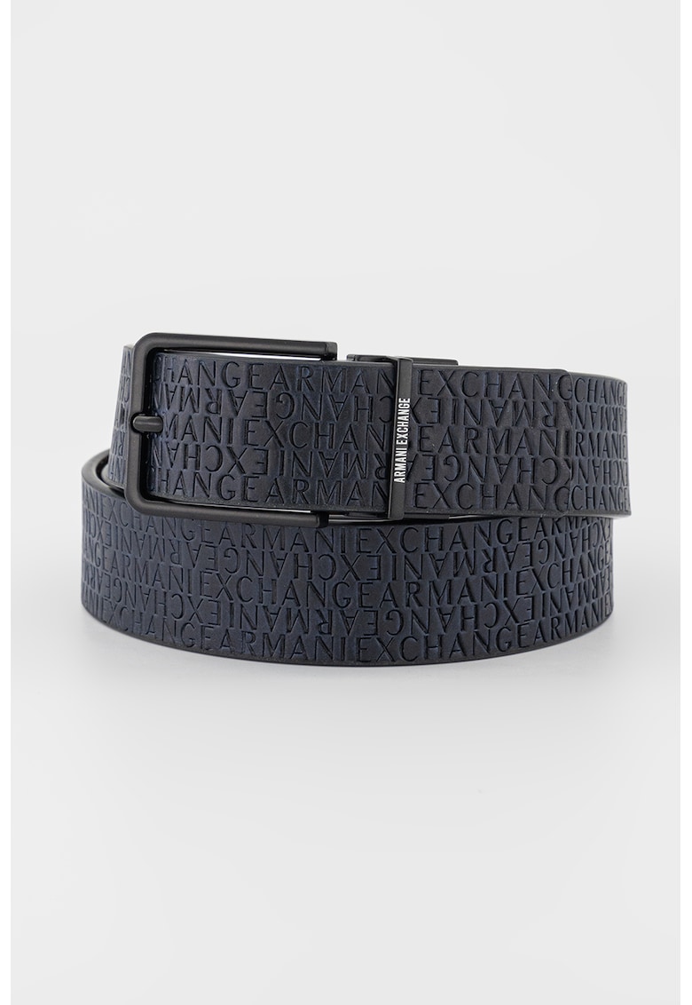 ARMANI EXCHANGE Кожен колан с релефно лого за Мъже ARMANI EXCHANGE Кожен колан с релефно лого за Мъже