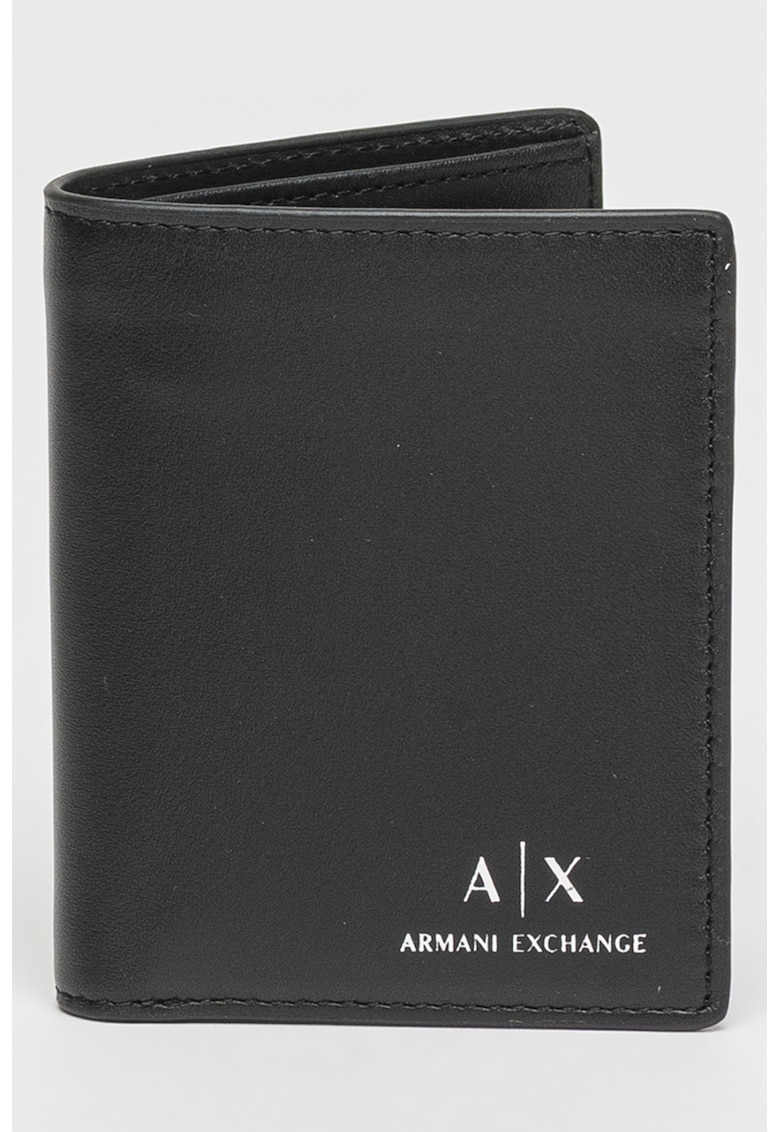 ARMANI EXCHANGE Кожен портфейл с двойно прегъване за Мъже ARMANI EXCHANGE Кожен портфейл с двойно прегъване за Мъже