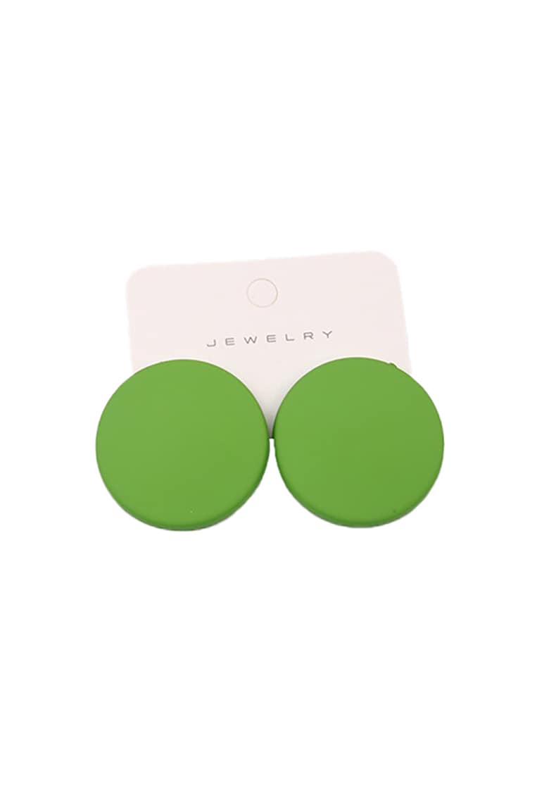 Cercei rotunzi 4387 - verde crud