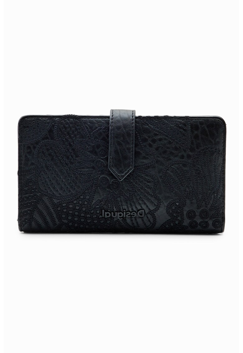 DESIGUAL Портфейл от еко кожа с шарка за Жени DESIGUAL Портфейл от еко кожа с шарка за Жени