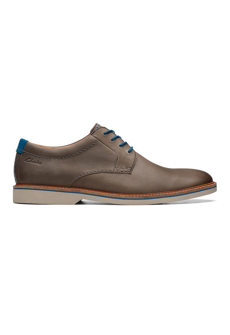 Clarks Кожени обувки Atticus тип Derby с овален връх за Мъже Clarks Кожени обувки Atticus тип Derby с овален връх за Мъже