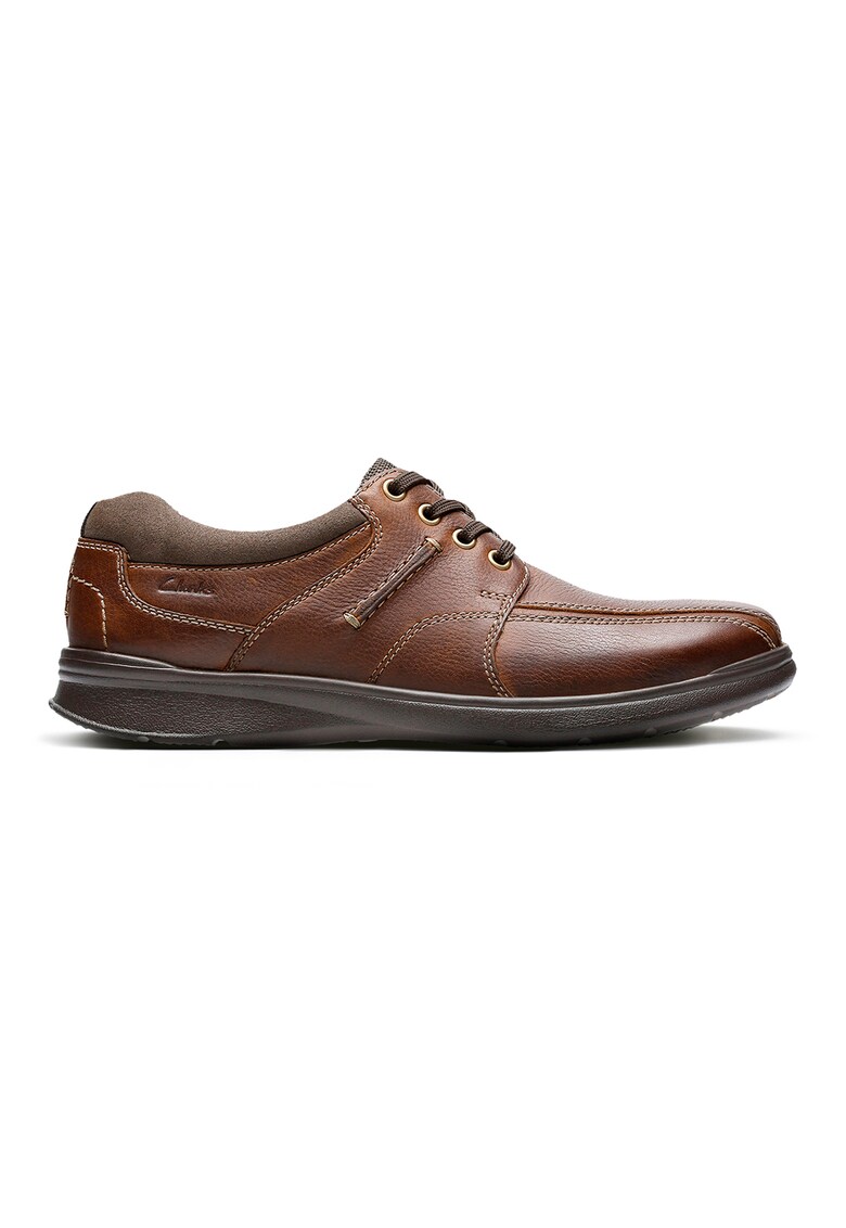 Clarks Кожени спортно-елегантни обувки Cotrell Walk с контрастни шевове за Мъже Clarks Кожени спортно-елегантни обувки Cotrell Walk с контрастни шевове за Мъже