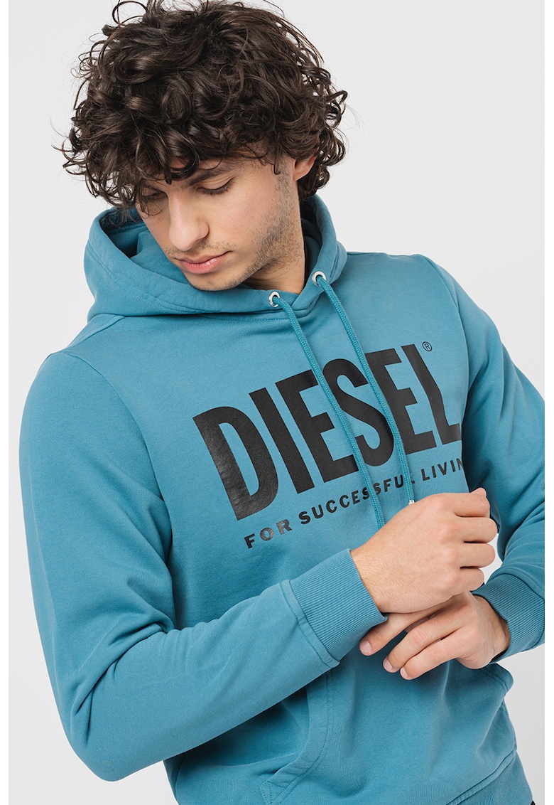 Diesel Худи с лого и джоб кенгуру за Мъже Diesel Худи с лого и джоб кенгуру за Мъже
