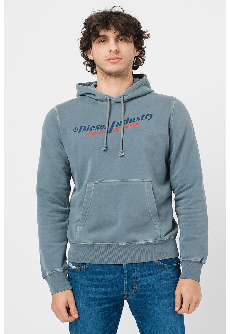 Diesel Худи от памук Ginn на лога за Мъже Diesel Худи от памук Ginn на лога за Мъже