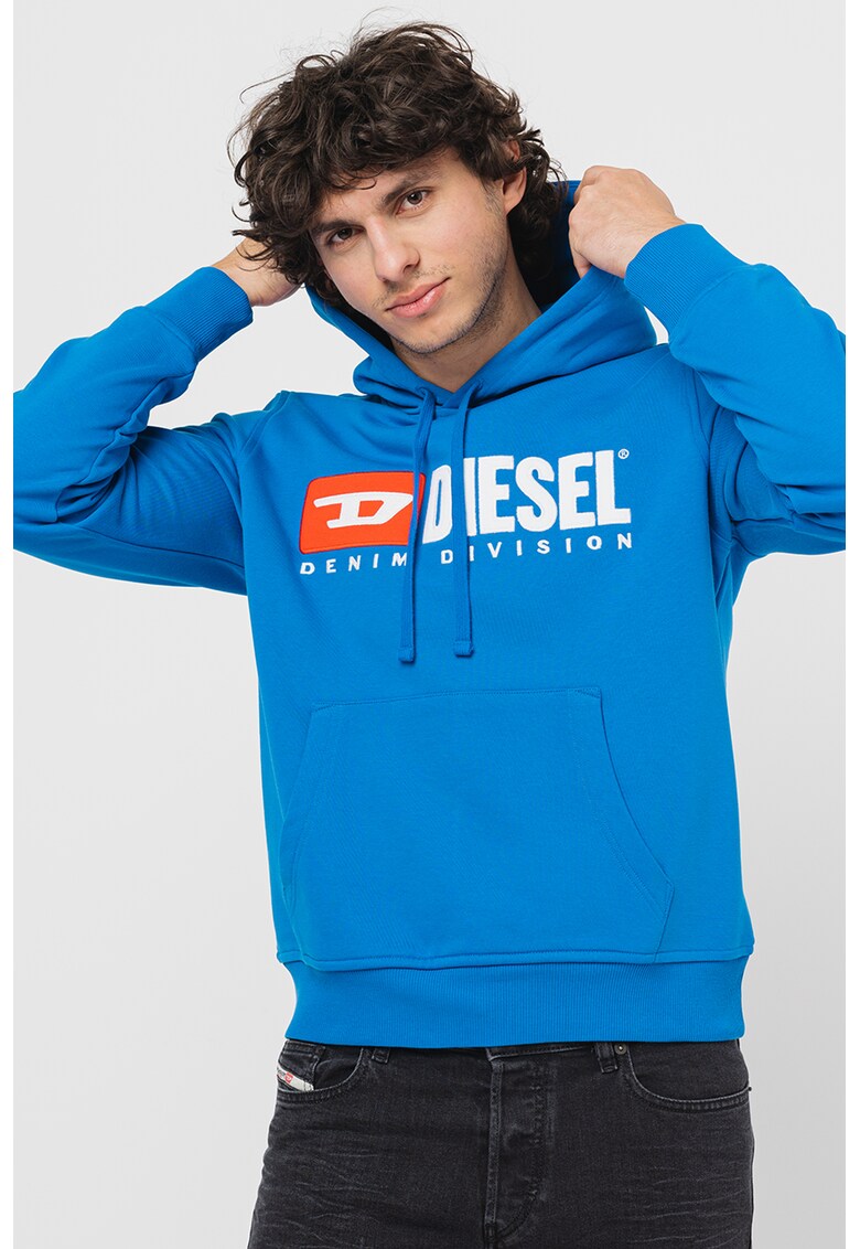 Diesel Худи от памук Ginn с лого за Мъже Diesel Худи от памук Ginn с лого за Мъже