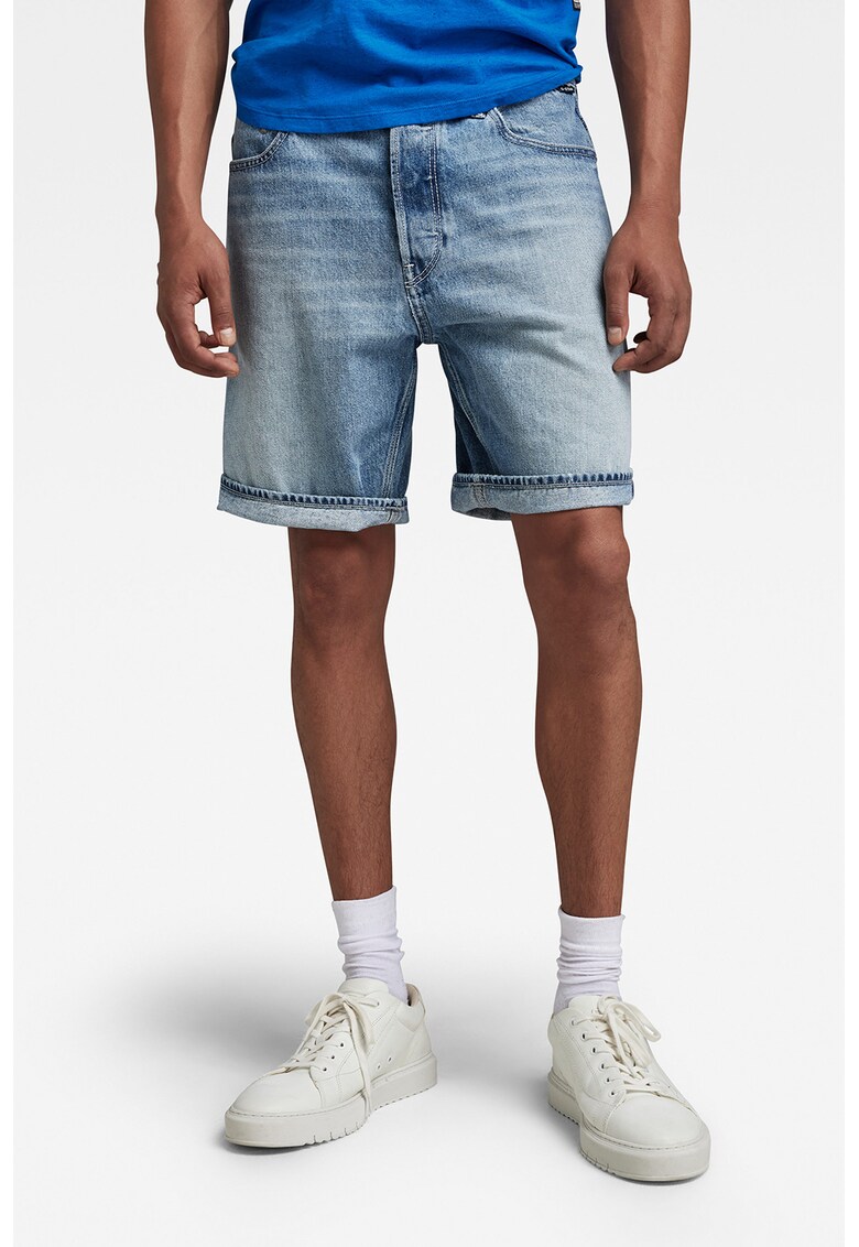 G-Star RAW Дънкови бермуди със захабен ефект за Мъже G-Star RAW Дънкови бермуди със захабен ефект за Мъже