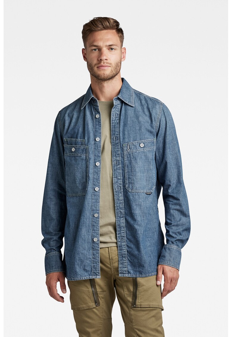 G-Star RAW Риза от шамбре Nimes за Мъже G-Star RAW Риза от шамбре Nimes за Мъже