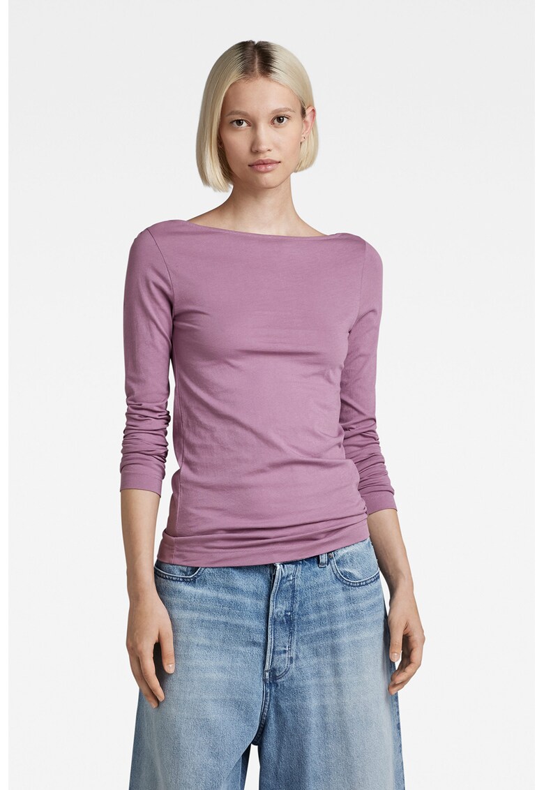 Bluza slim fit de bumbac organic