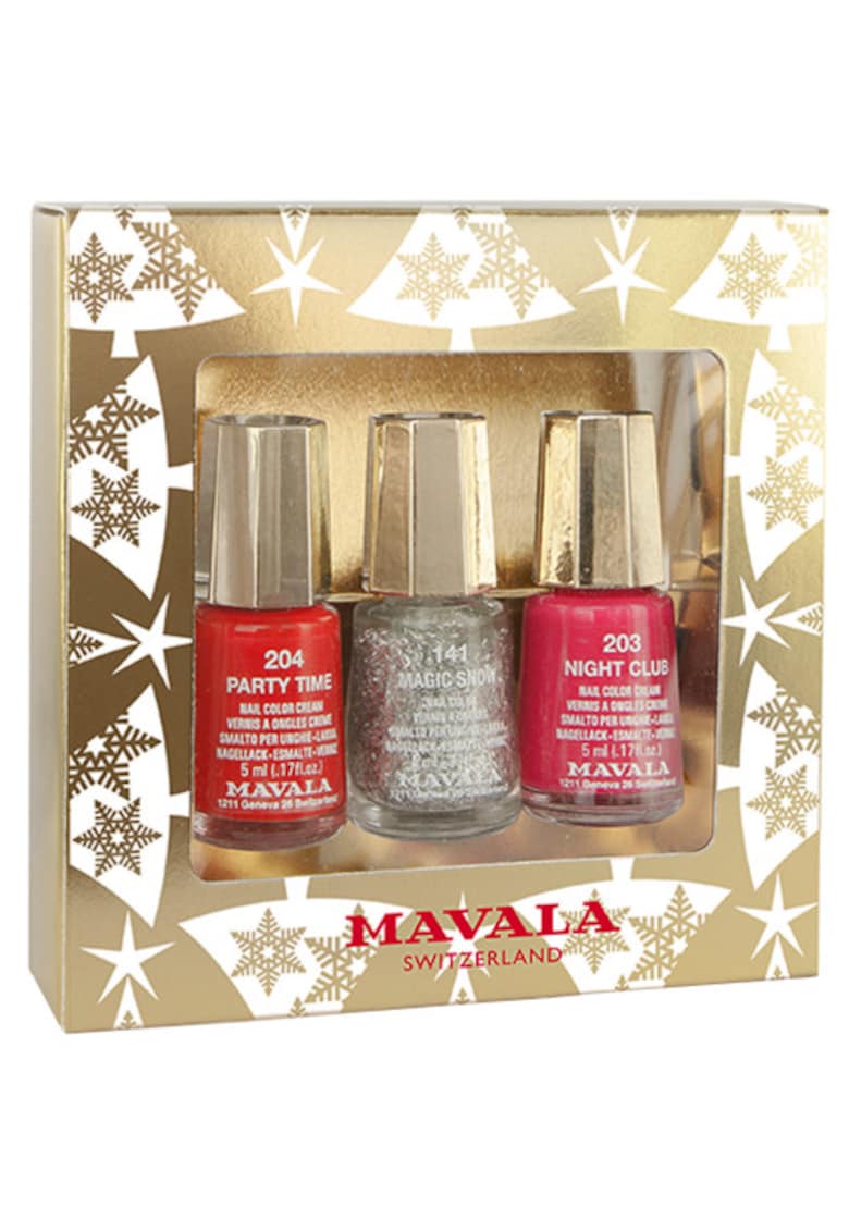 Mavala Set : lac de unghii gold party - 3 x 5 ml