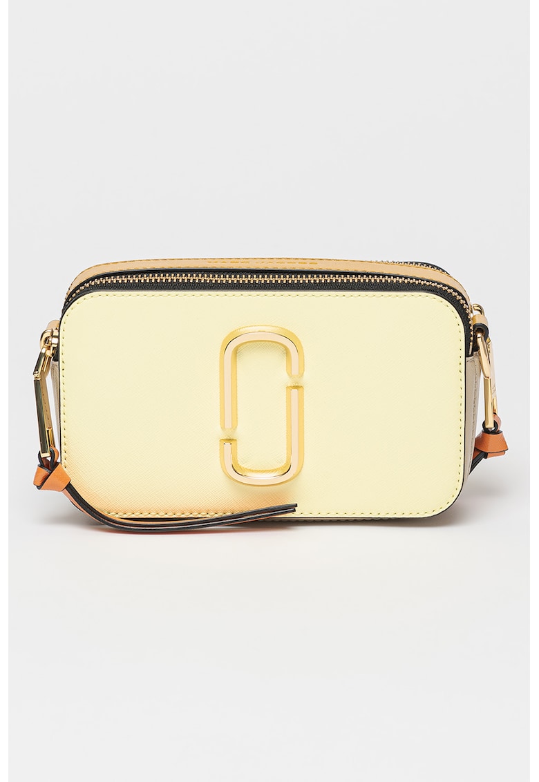 Marc Jacobs Кожена чанта Snapshot с релеф Сафиано и цветен блок за Жени Marc Jacobs Кожена чанта Snapshot с релеф Сафиано и цветен блок за Жени