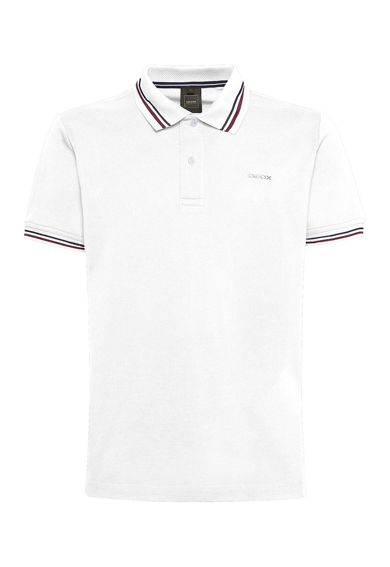 Tricou polo de bumbac cu aspect pique