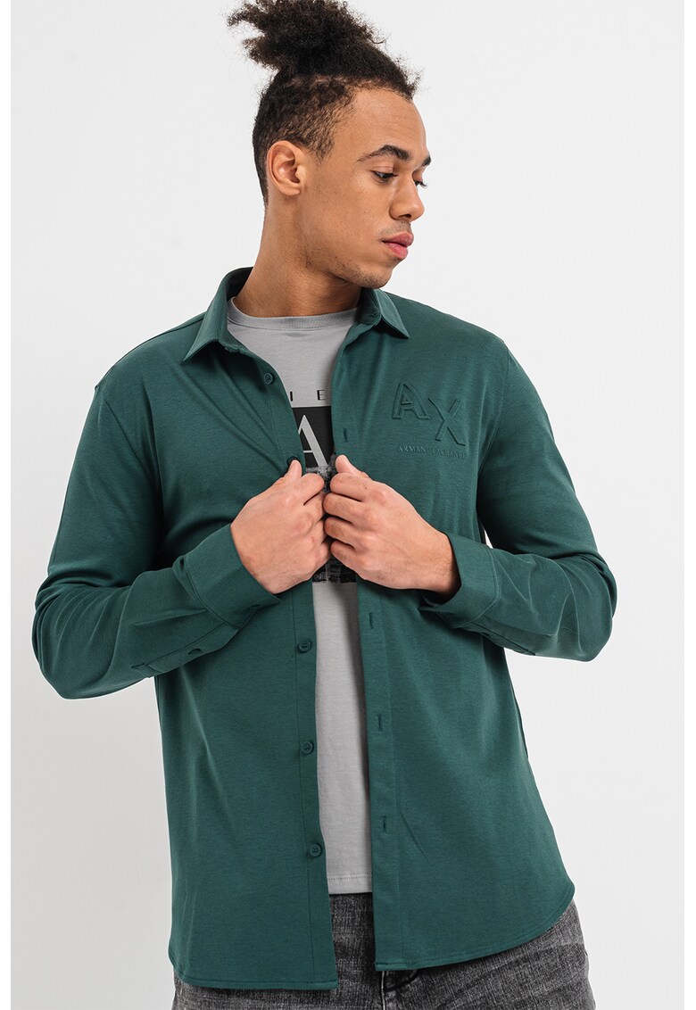 ARMANI EXCHANGE Риза от памук и модал за Мъже ARMANI EXCHANGE Риза от памук и модал за Мъже