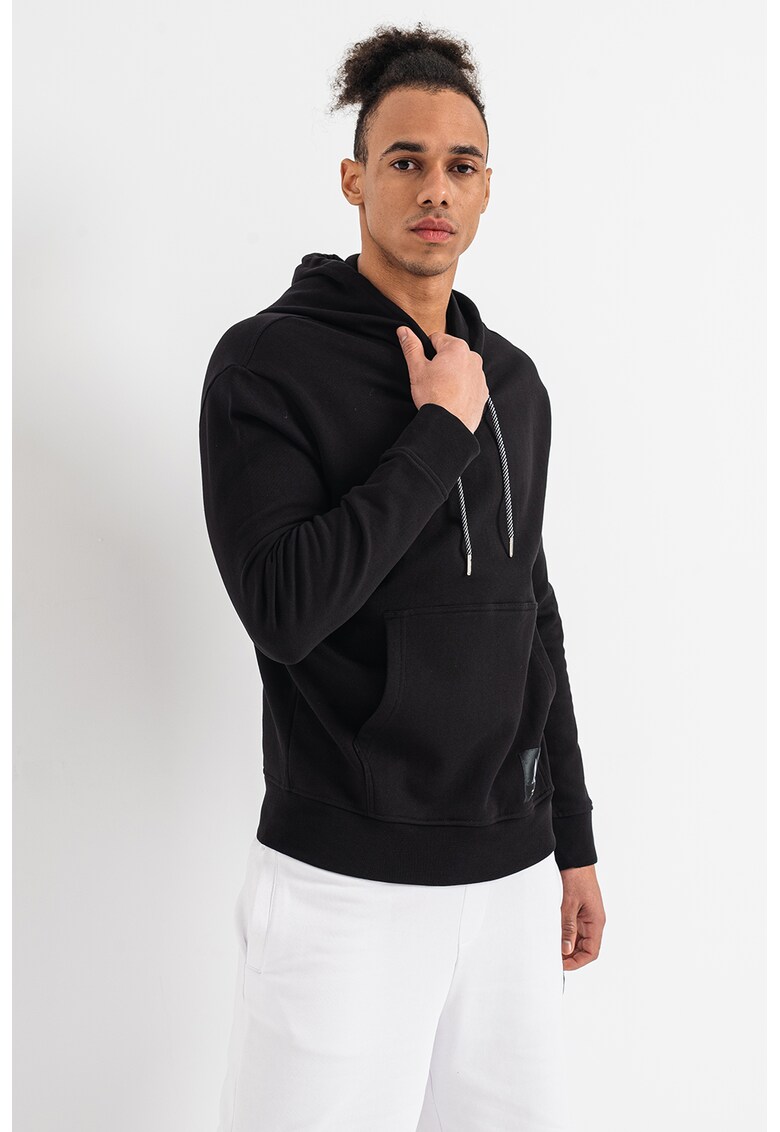 ARMANI EXCHANGE Худи от памук с джоб кенгуру за Мъже ARMANI EXCHANGE Худи от памук с джоб кенгуру за Мъже