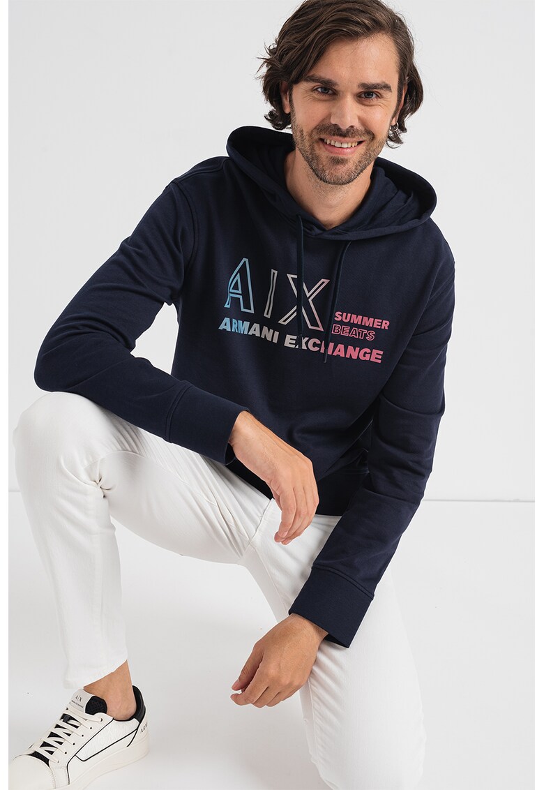ARMANI EXCHANGE Памучно худи с лого за Мъже ARMANI EXCHANGE Памучно худи с лого за Мъже