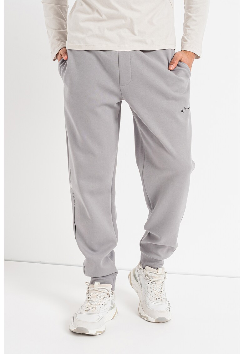 Pantaloni sport din amestec de bumbac cu snur