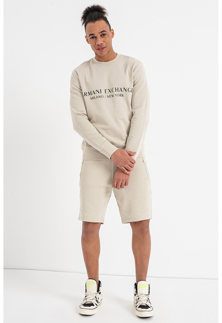 ARMANI EXCHANGE Памучен суитшърт с лого за Мъже ARMANI EXCHANGE Памучен суитшърт с лого за Мъже